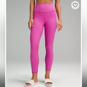 lululemon Align High-Rise Pant with Pockets 25" size 8 pow pink tone